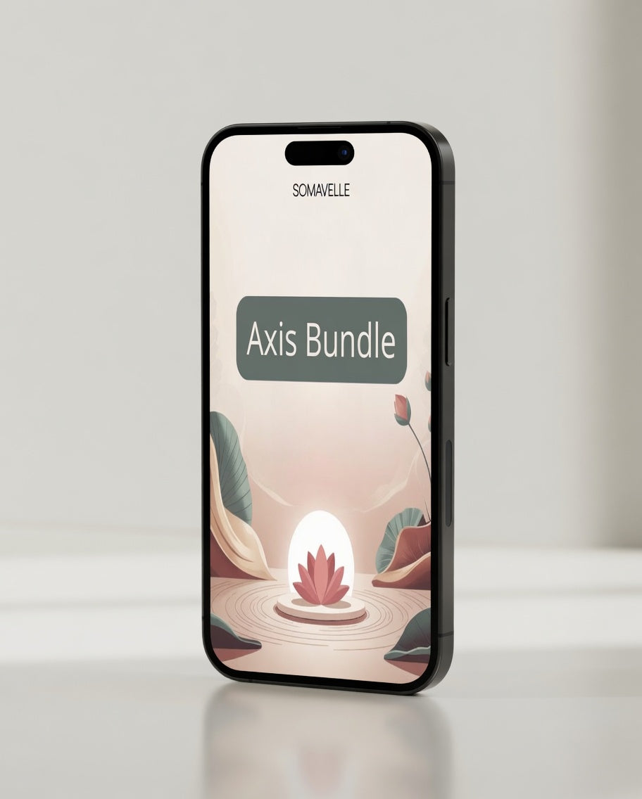Phone displaying 'Axis Bundle' on a light gray background